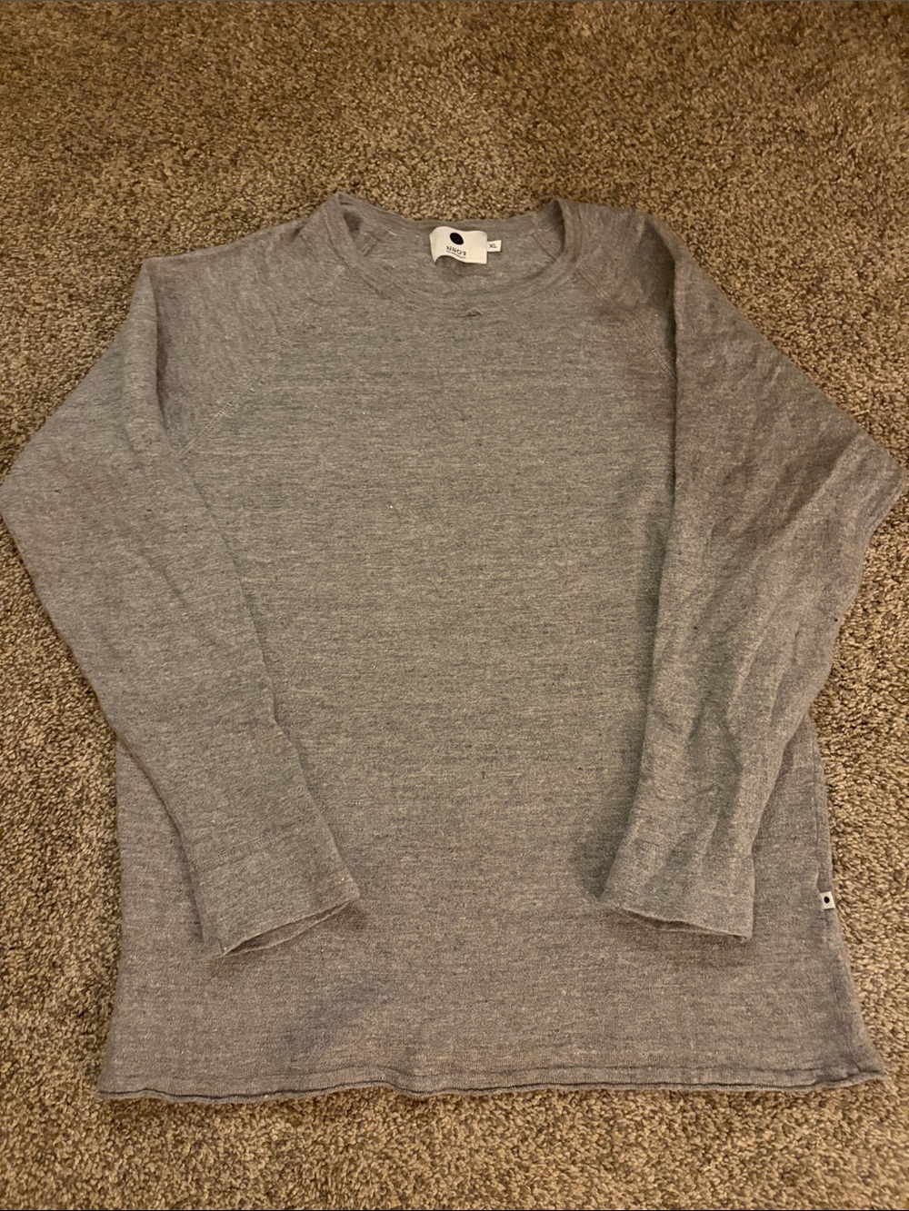 No nationality Light Gray Men's Crewneck Sweater — Soft Everyday Knit